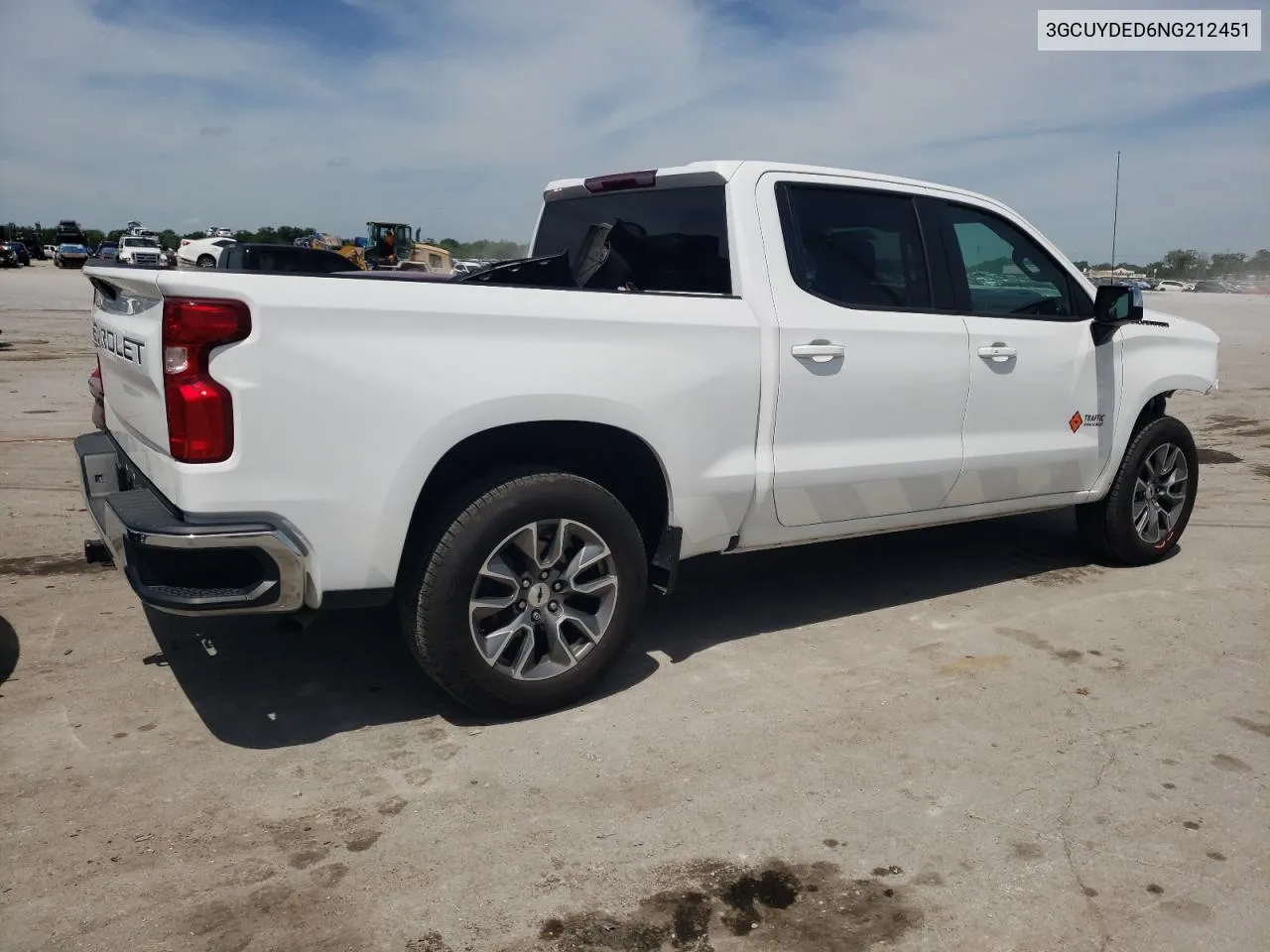 2022 Chevrolet Silverado Ltd K1500 Lt VIN: 3GCUYDED6NG212451 Lot: 53222934