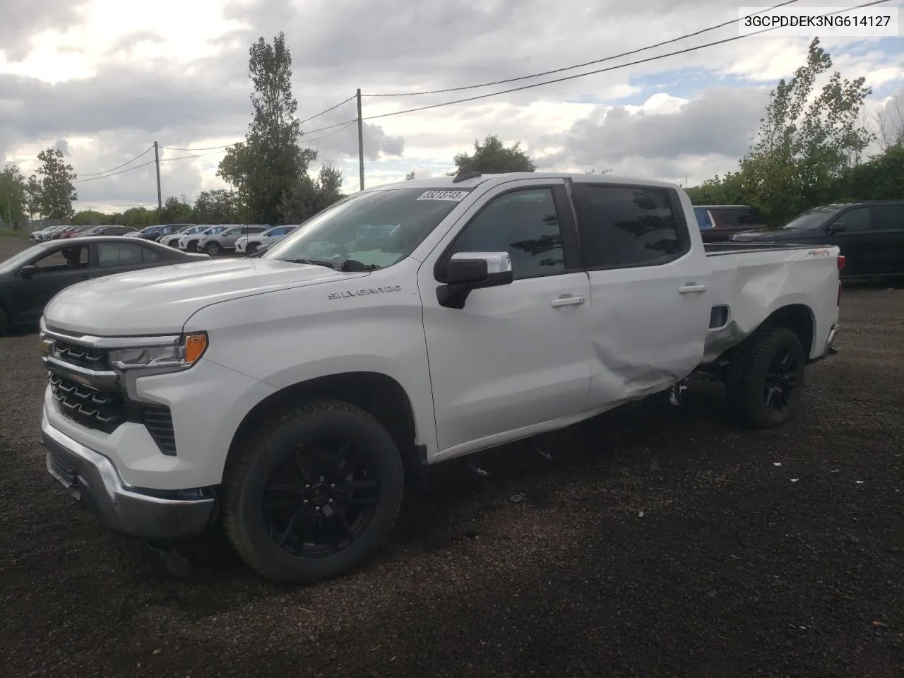 2022 Chevrolet Silverado K1500 Lt VIN: 3GCPDDEK3NG614127 Lot: 55213743