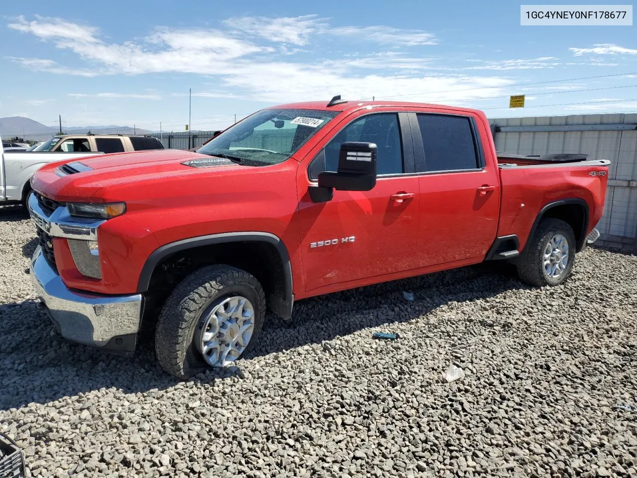 2022 Chevrolet Silverado K2500 Heavy Duty Lt VIN: 1GC4YNEY0NF178677 Lot: 57900214