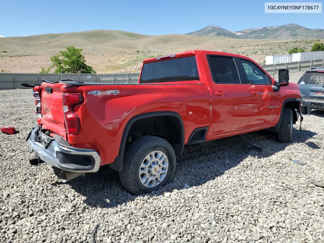 2022 Chevrolet Silverado K2500 Heavy Duty Lt VIN: 1GC4YNEY0NF178677 Lot: 57900214