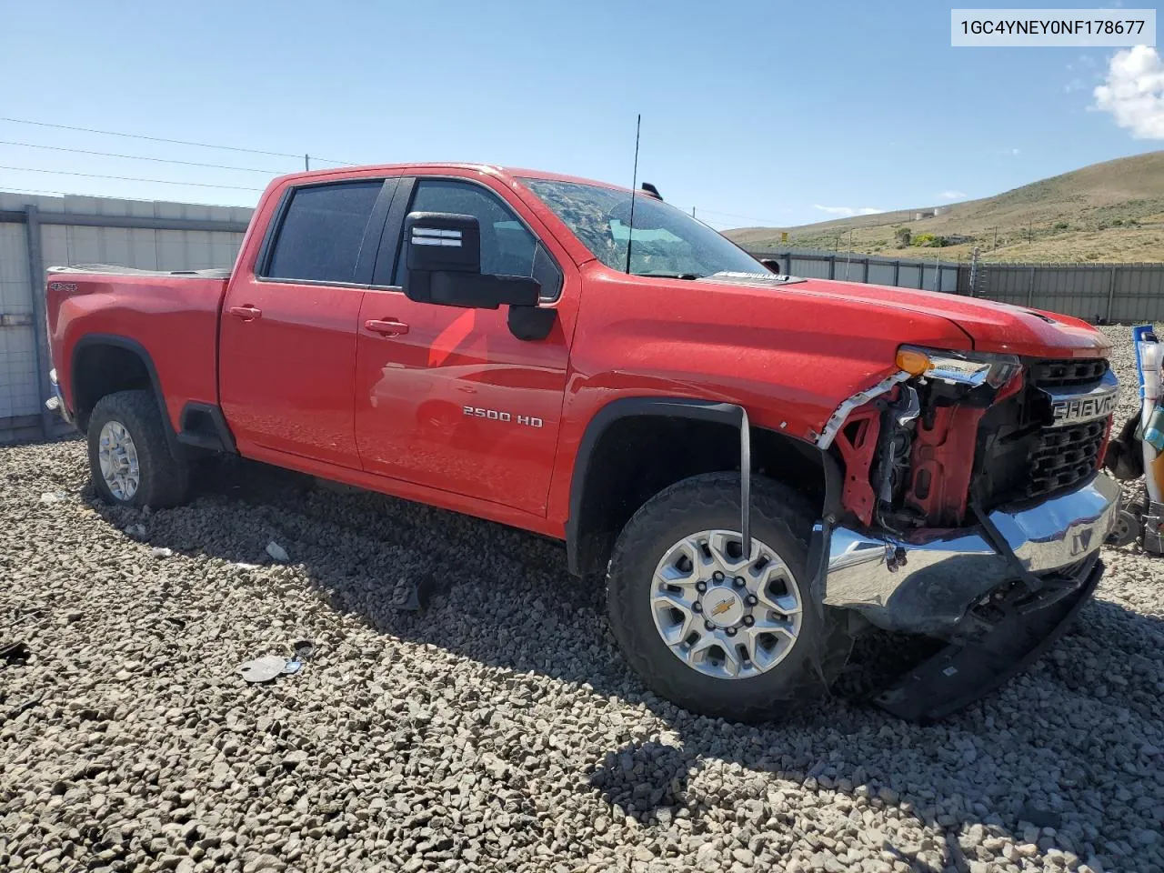 2022 Chevrolet Silverado K2500 Heavy Duty Lt VIN: 1GC4YNEY0NF178677 Lot: 57900214