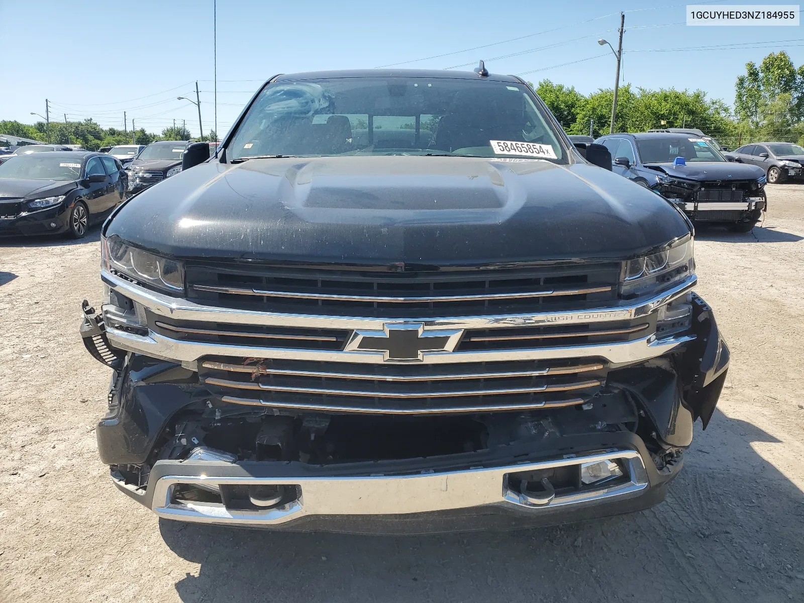 2022 Chevrolet Silverado Ltd K1500 High Country VIN: 1GCUYHED3NZ184955 Lot: 58465854