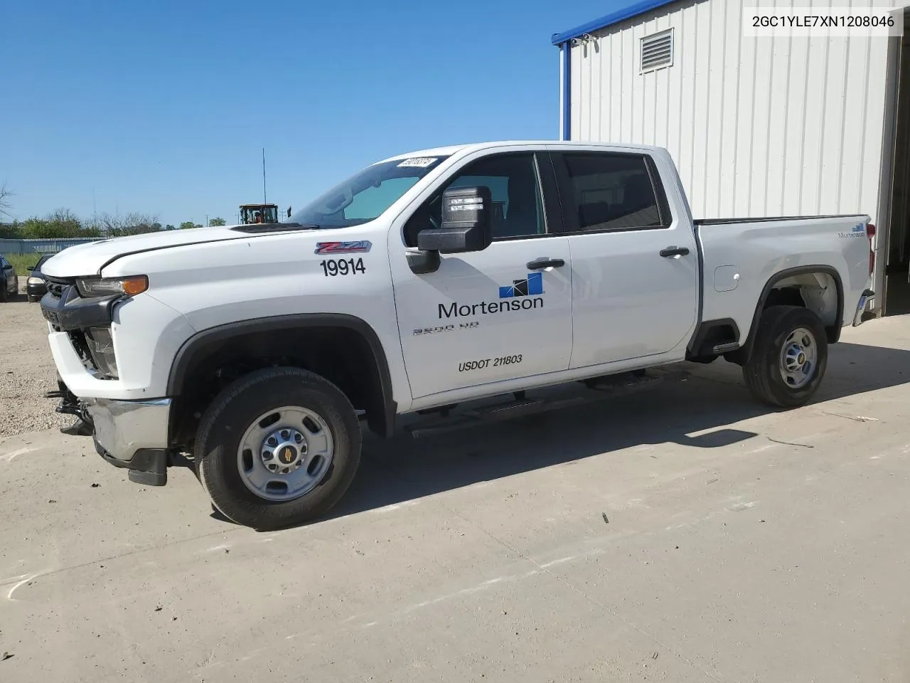 2022 Chevrolet Silverado K2500 Heavy Duty VIN: 2GC1YLE7XN1208046 Lot: 59018374