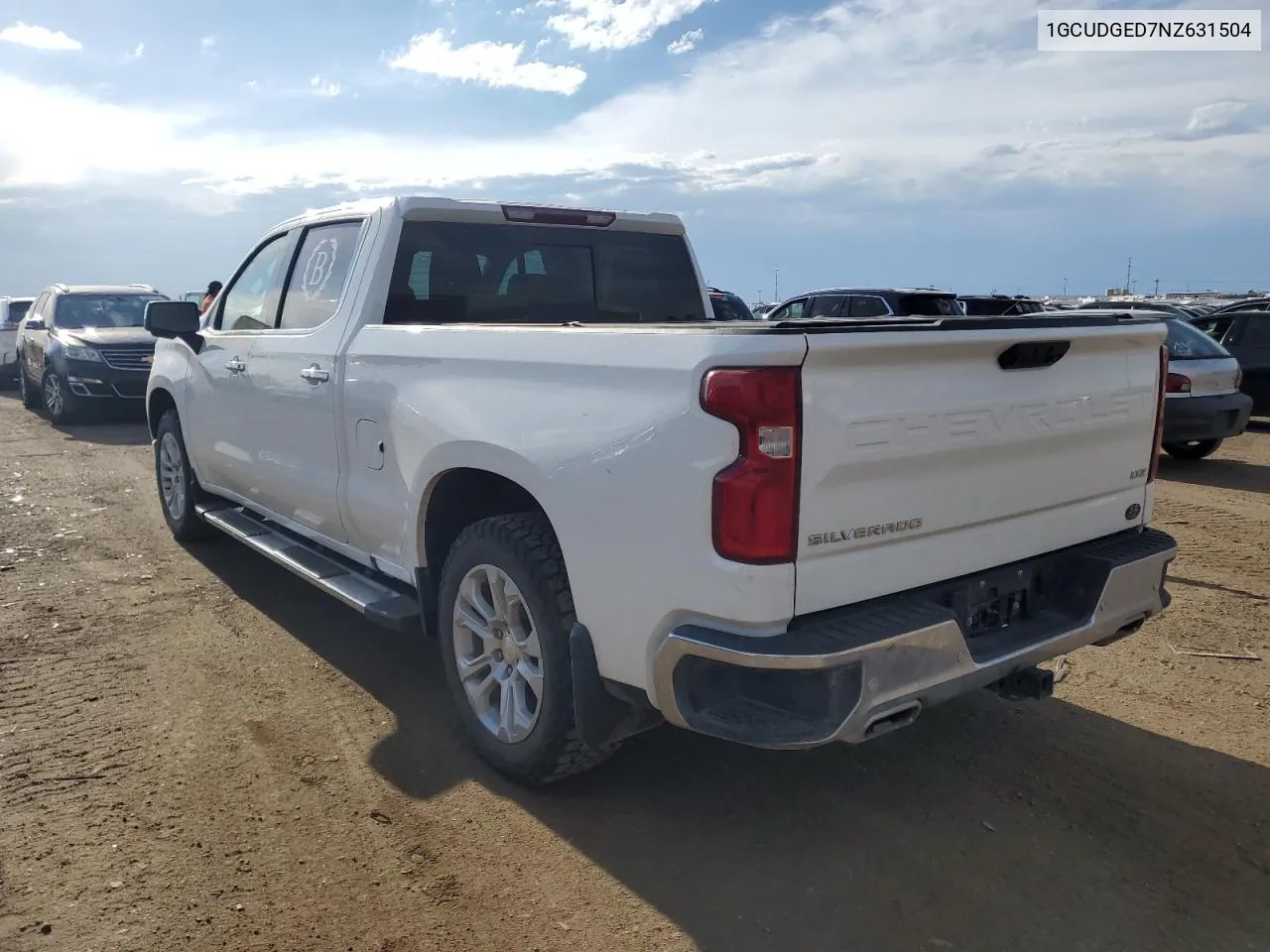 2022 Chevrolet Silverado K1500 Ltz VIN: 1GCUDGED7NZ631504 Lot: 59904444