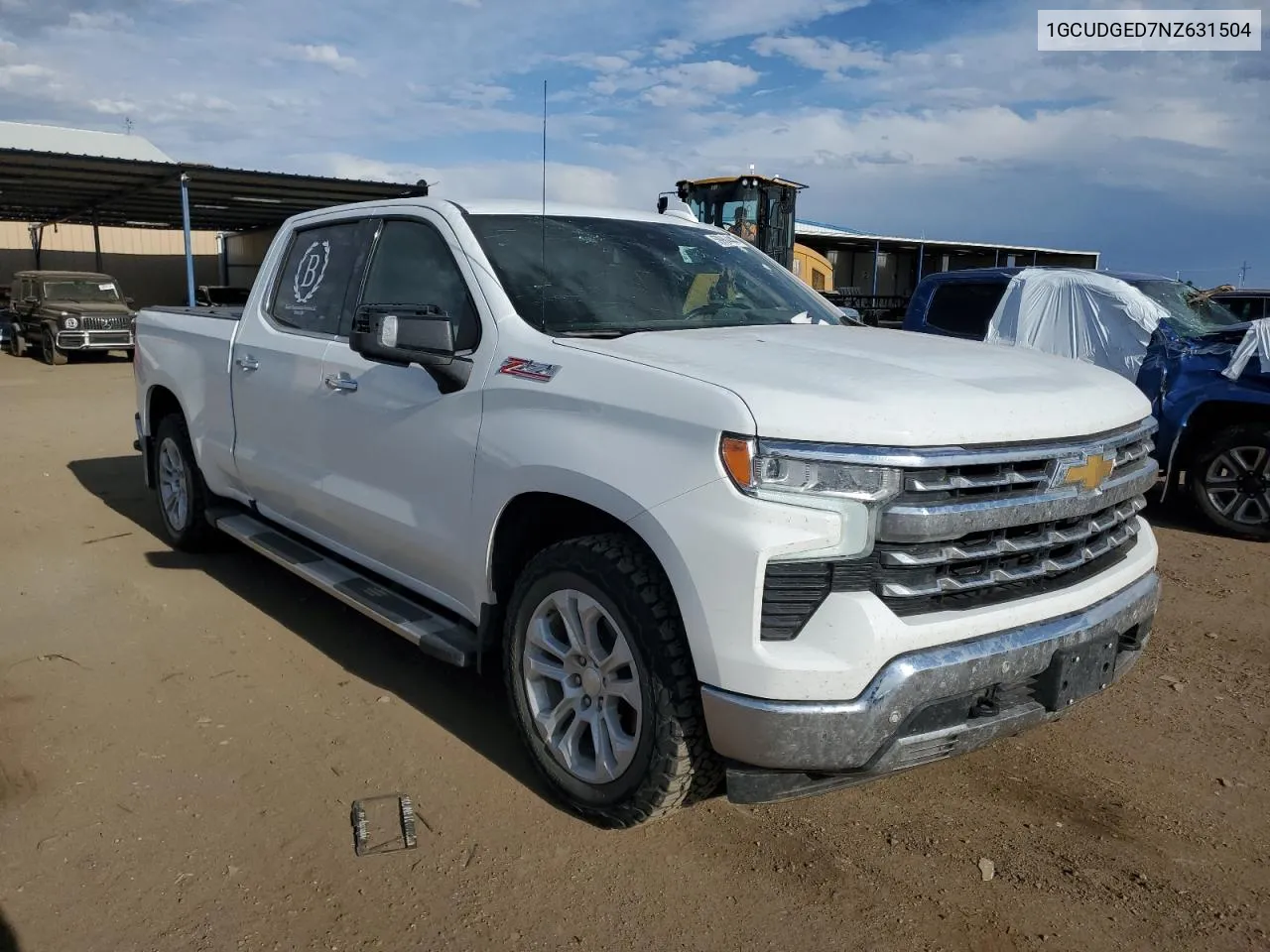 2022 Chevrolet Silverado K1500 Ltz VIN: 1GCUDGED7NZ631504 Lot: 59904444