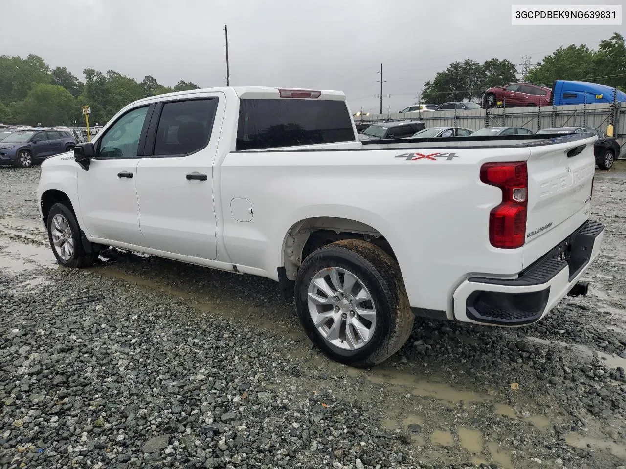 2022 Chevrolet Silverado K1500 Custom VIN: 3GCPDBEK9NG639831 Lot: 60379504