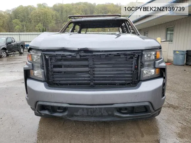 2022 Chevrolet Silverado Ltd K1500 Custom VIN: 1GCPYBEK2NZ139739 Lot: 61295974