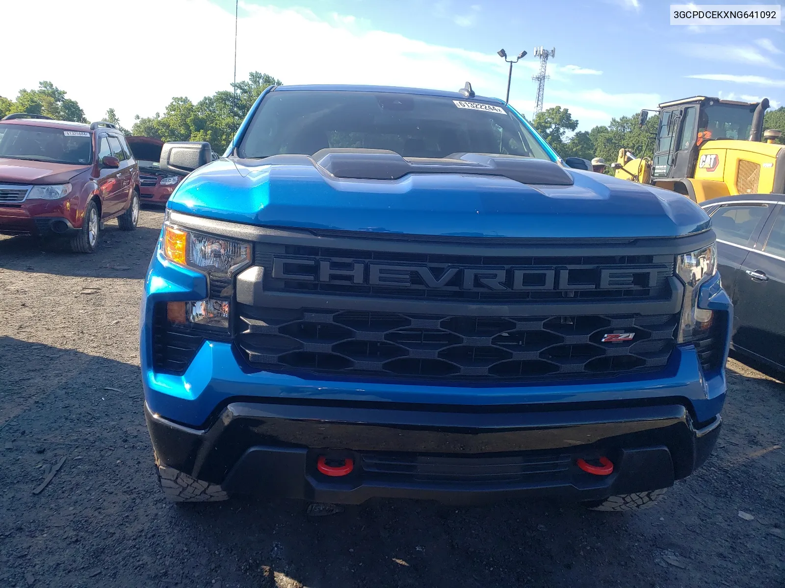 2022 Chevrolet Silverado K1500 Trail Boss Custom VIN: 3GCPDCEKXNG641092 Lot: 61322244