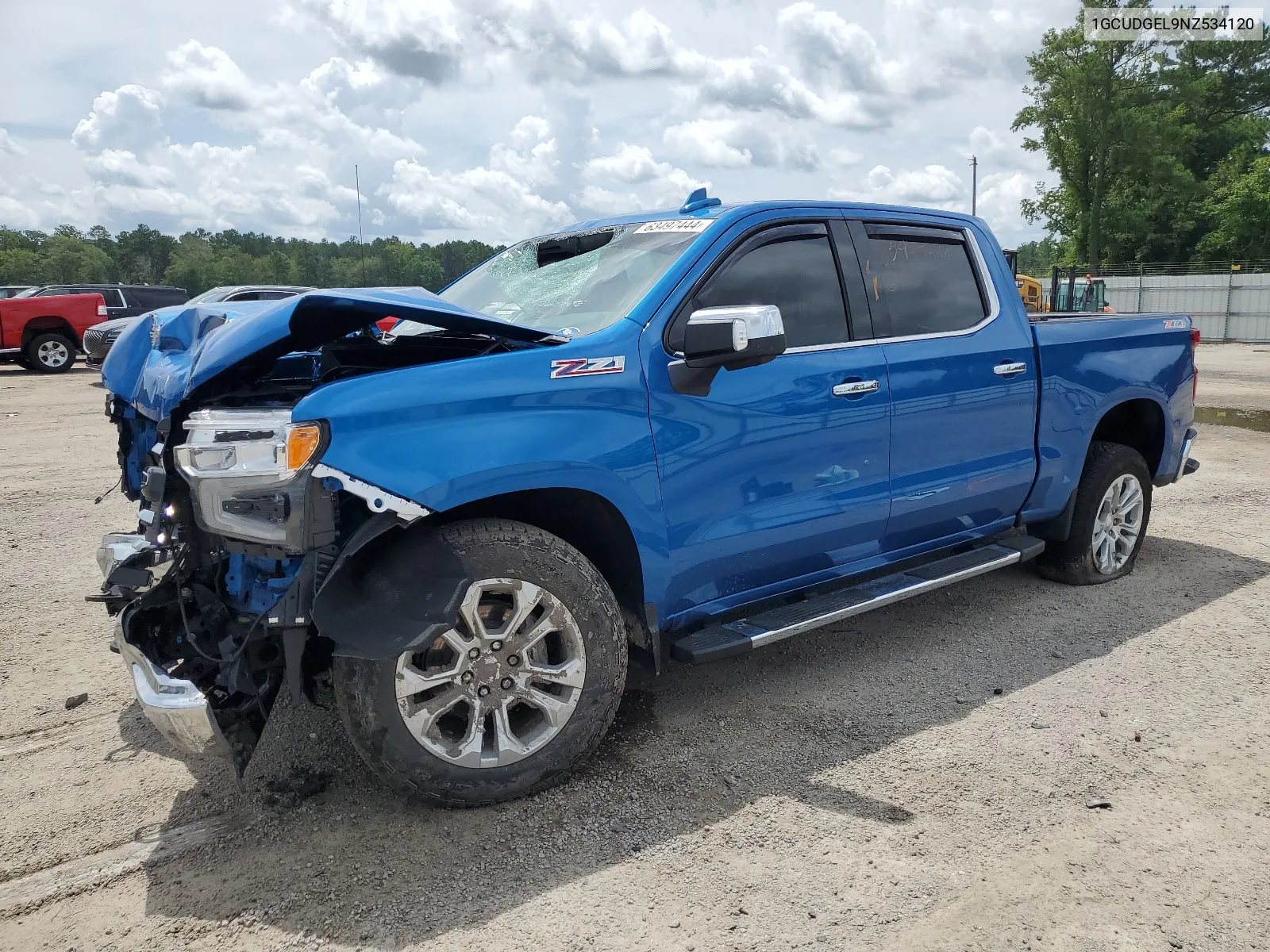 2022 Chevrolet Silverado K1500 Ltz VIN: 1GCUDGEL9NZ534120 Lot: 63497444