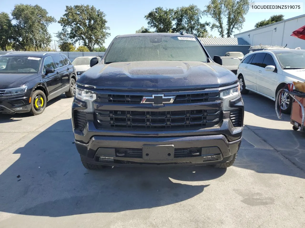 2022 Chevrolet Silverado K1500 Rst VIN: 1GCUDEED3NZ519075 Lot: 63656164