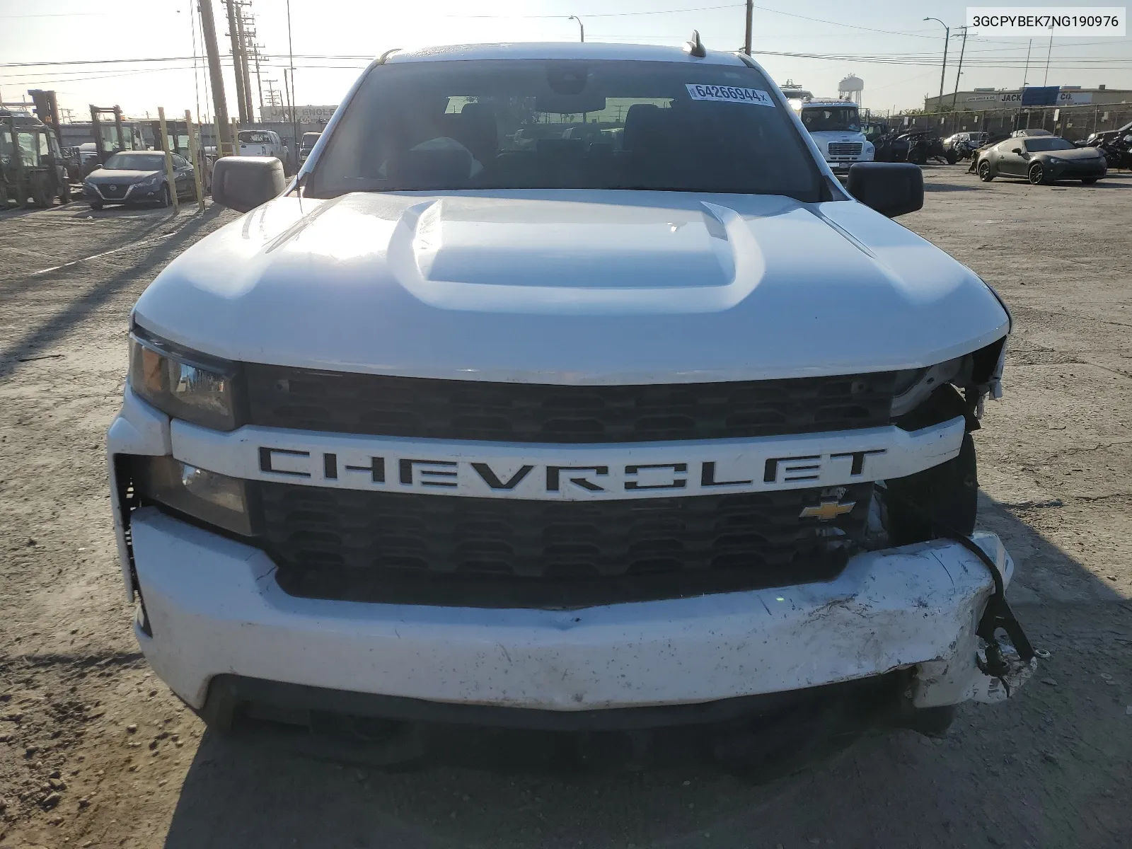 2022 Chevrolet Silverado Ltd K1500 Custom VIN: 3GCPYBEK7NG190976 Lot: 64266944