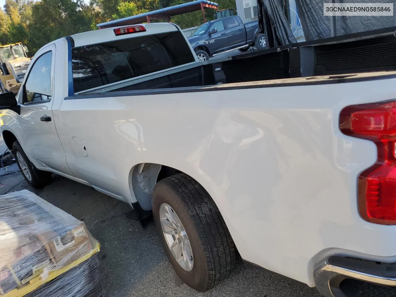 2022 Chevrolet Silverado C1500 VIN: 3GCNAAED9NG585846 Lot: 64489584