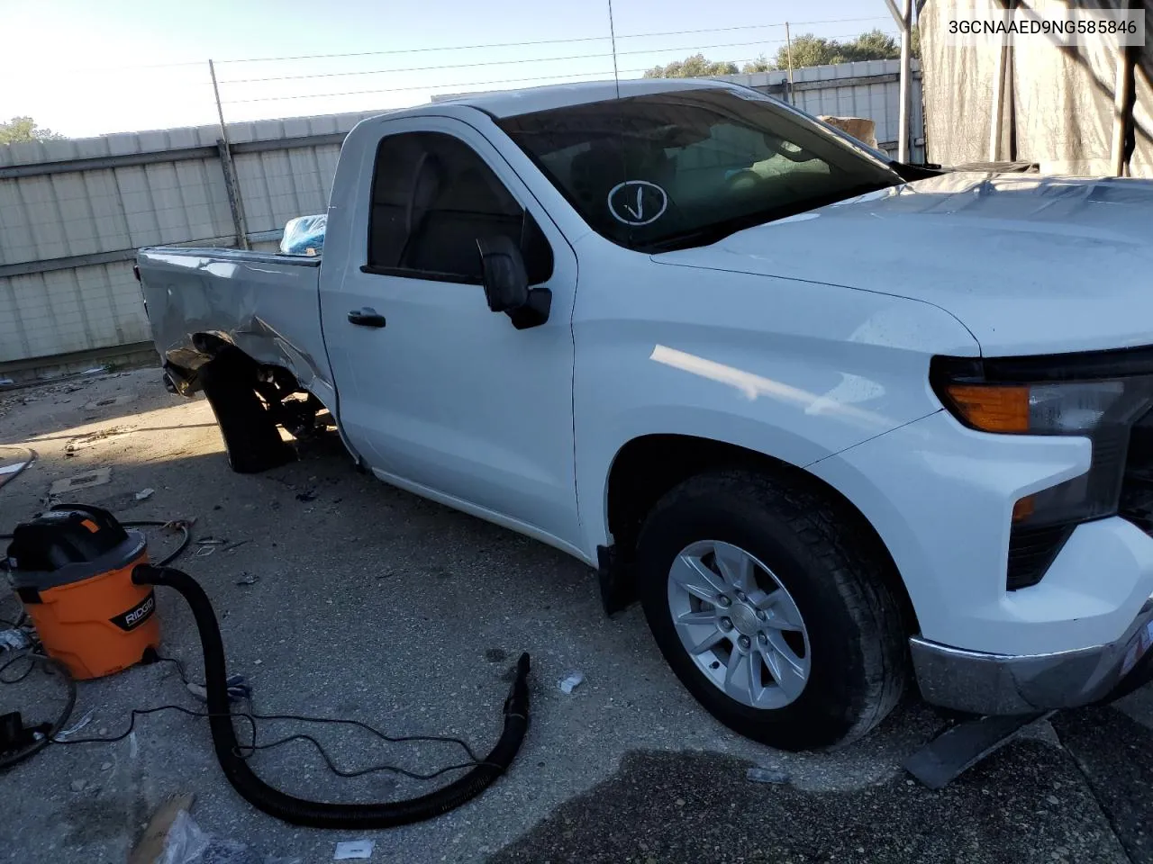 2022 Chevrolet Silverado C1500 VIN: 3GCNAAED9NG585846 Lot: 64489584