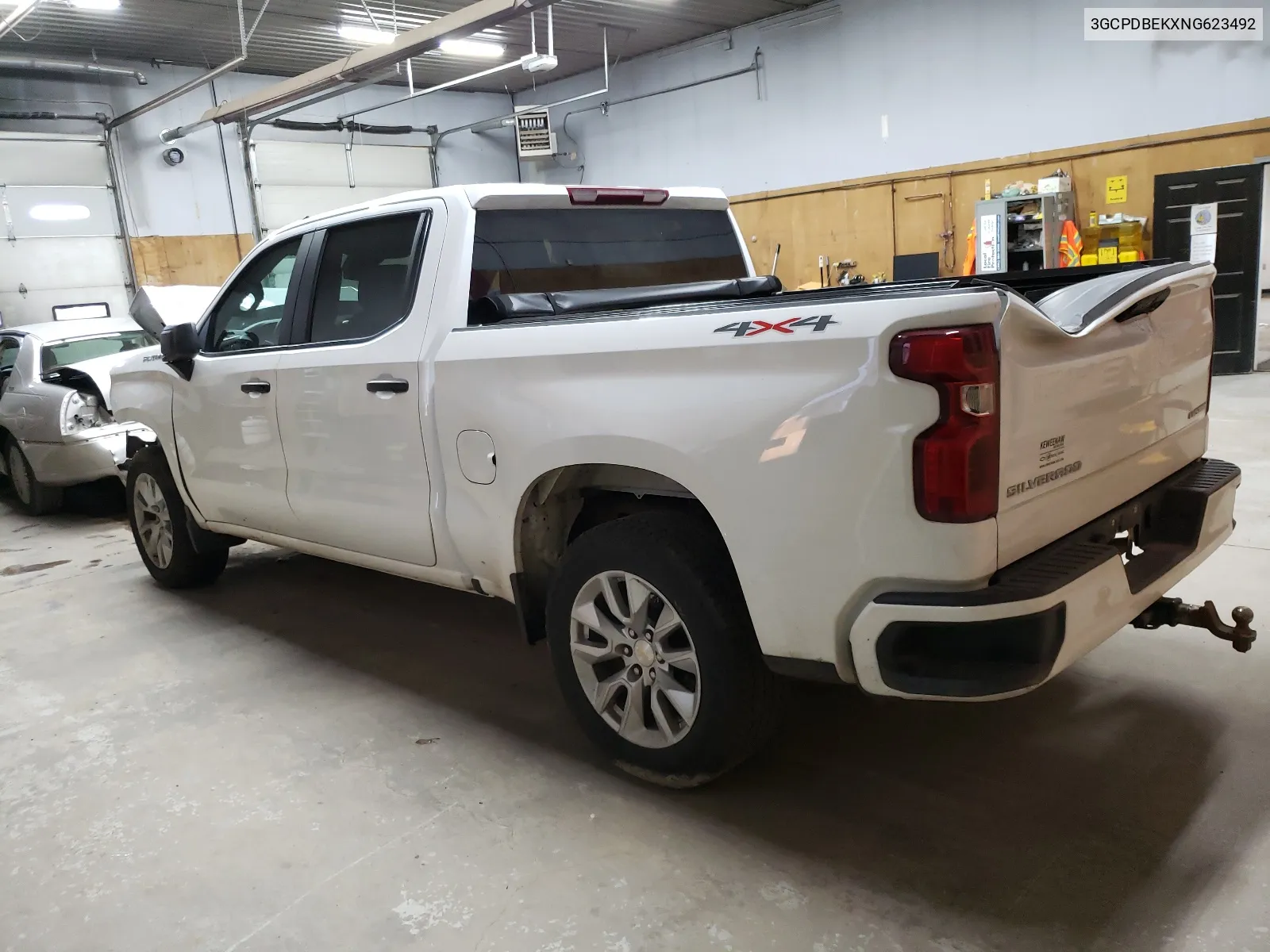 2022 Chevrolet Silverado K1500 Custom VIN: 3GCPDBEKXNG623492 Lot: 65013194