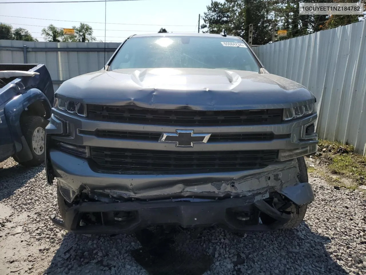 2022 Chevrolet Silverado Ltd K1500 Rst VIN: 1GCUYEET1NZ184782 Lot: 65084234