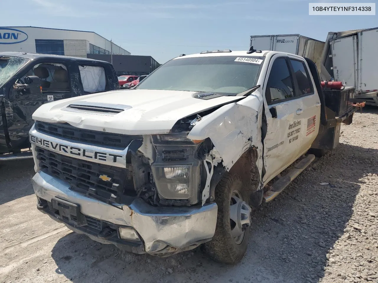 2022 Chevrolet Silverado K3500 Lt VIN: 1GB4YTEY1NF314338 Lot: 65140904