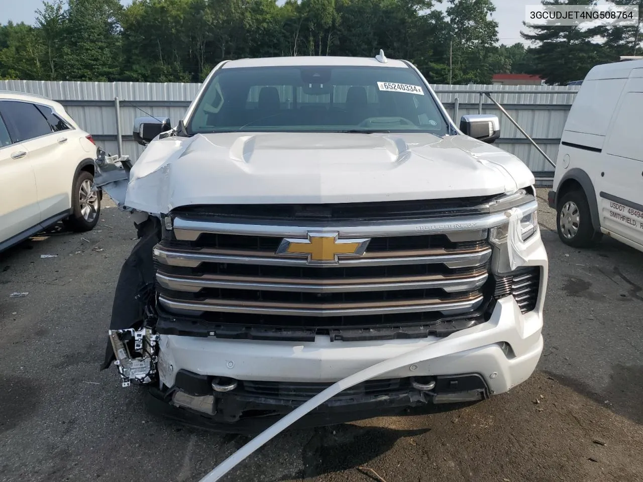 2022 Chevrolet Silverado K1500 High Country VIN: 3GCUDJET4NG508764 Lot: 65240334