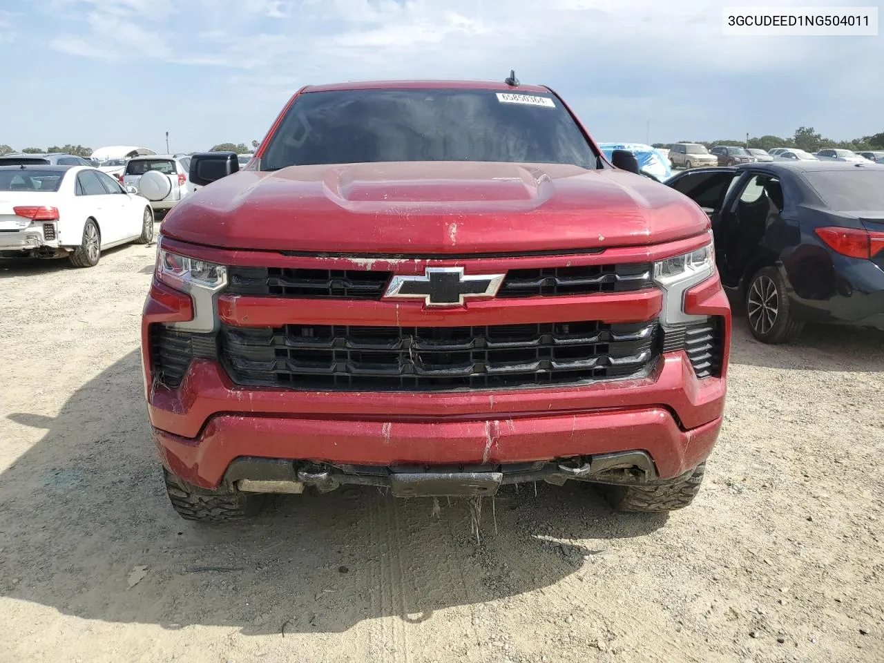 2022 Chevrolet Silverado K1500 Rst VIN: 3GCUDEED1NG504011 Lot: 65850364