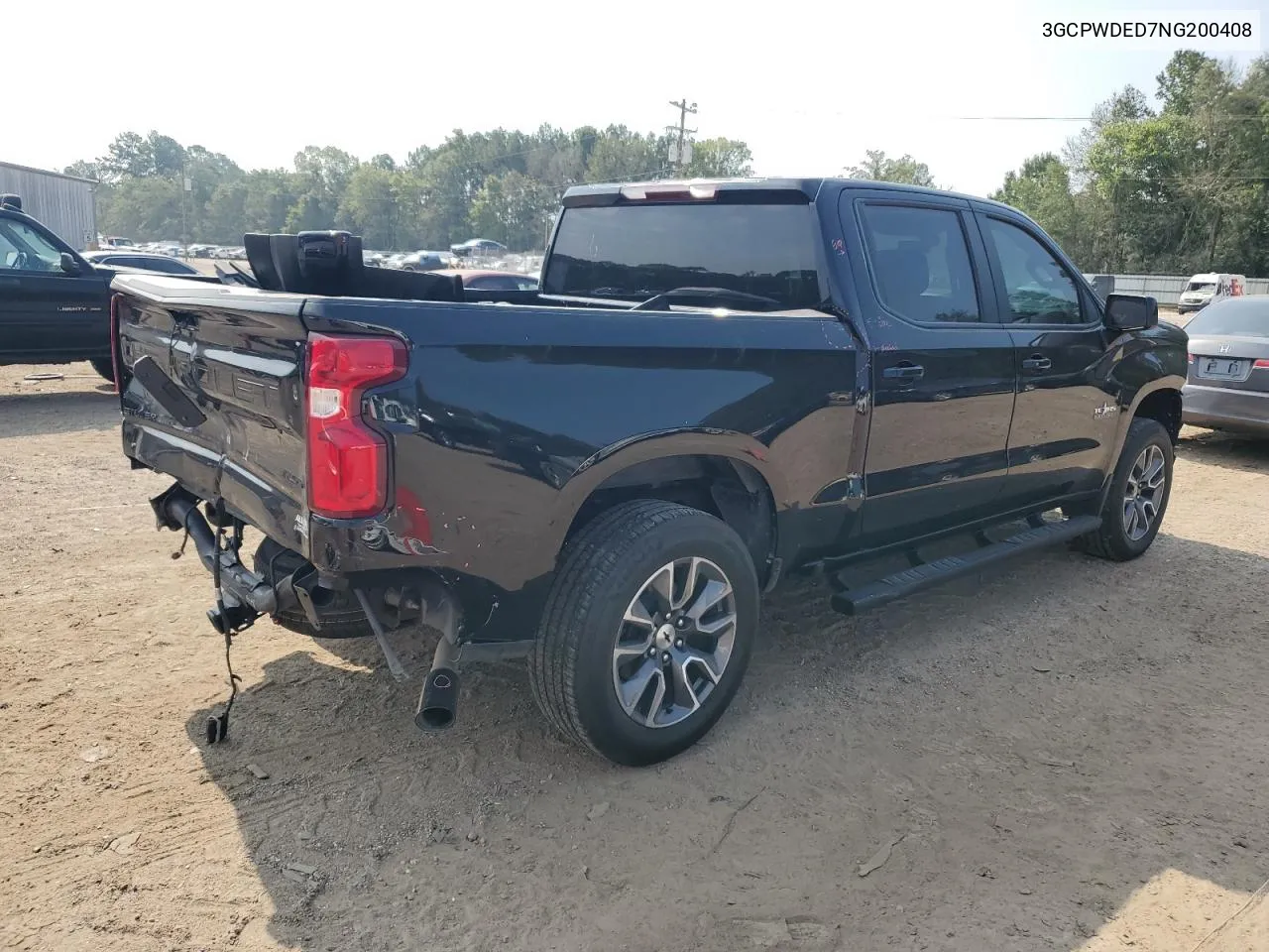 2022 Chevrolet Silverado Ltd C1500 Rst VIN: 3GCPWDED7NG200408 Lot: 66410934