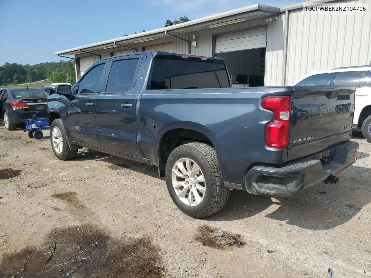 2022 Chevrolet Silverado Ltd C1500 Custom VIN: 1GCPWBEK2NZ104706 Lot: 66479744