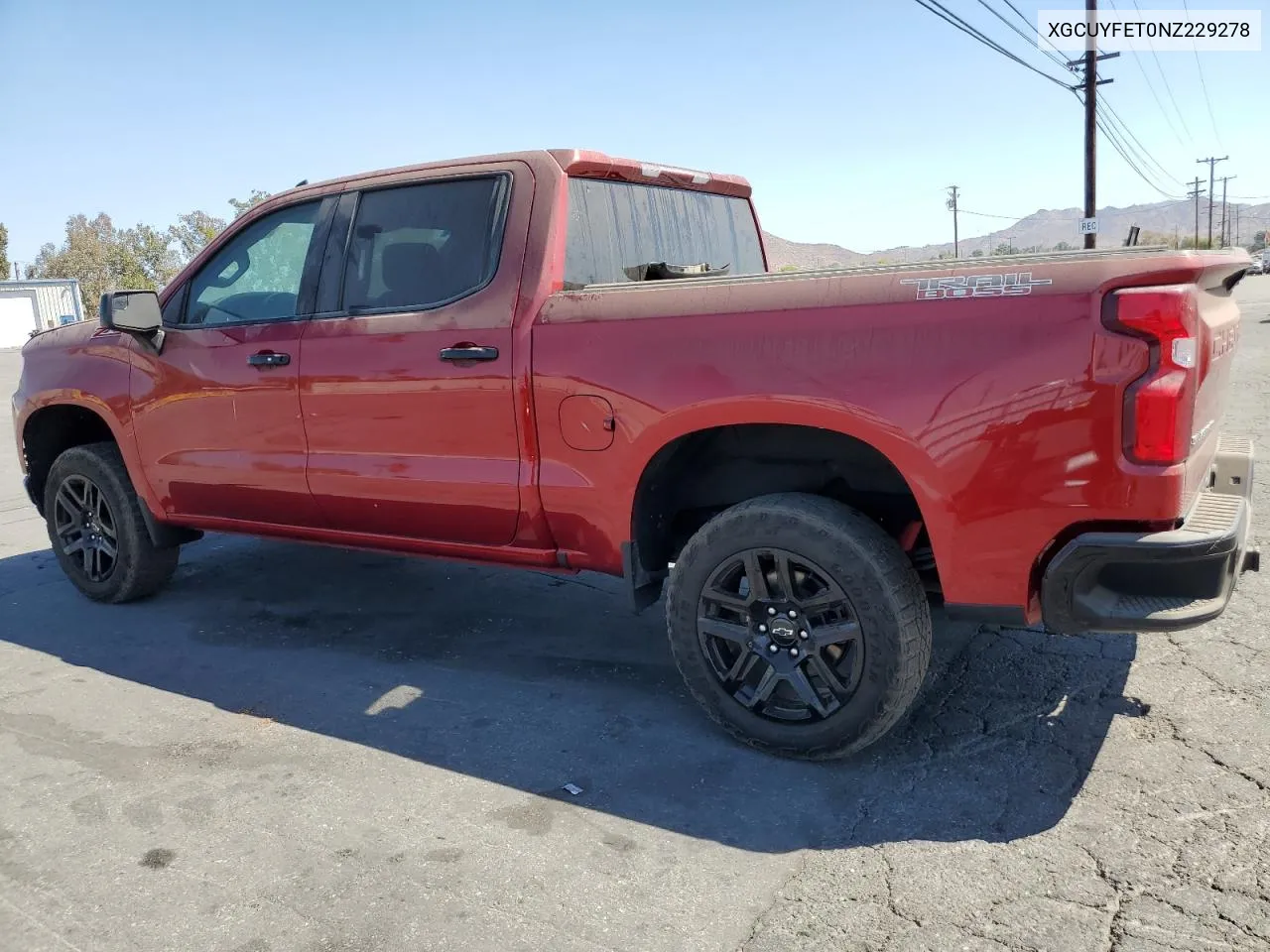 2022 Chevrolet Silverado VIN: XGCUYFET0NZ229278 Lot: 66710264