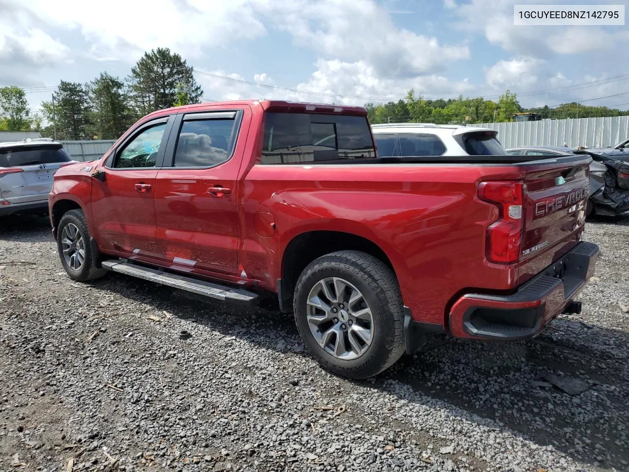 2022 Chevrolet Silverado Ltd K1500 Rst VIN: 1GCUYEED8NZ142795 Lot: 67069384