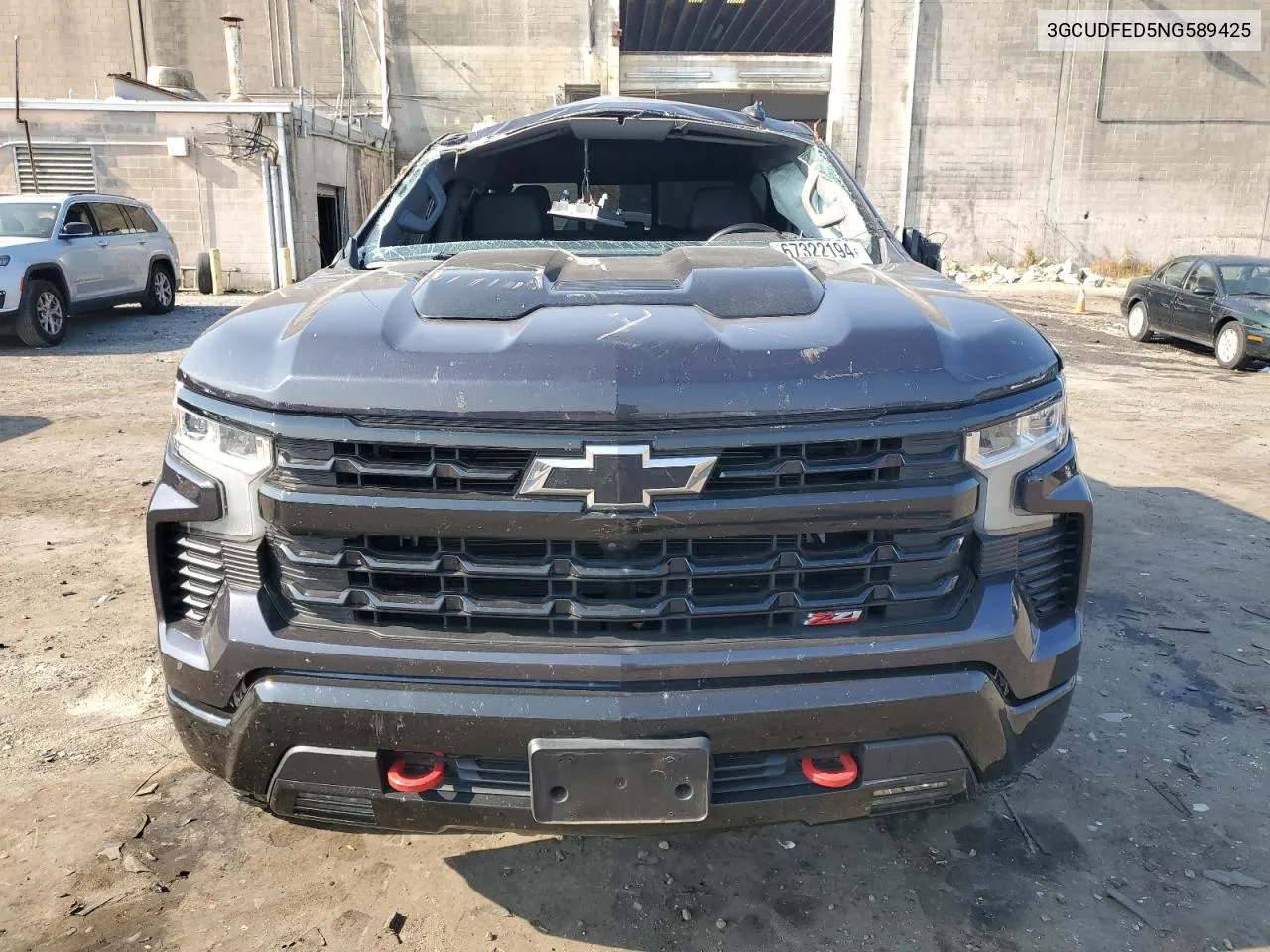 2022 Chevrolet Silverado K1500 Lt Trail Boss VIN: 3GCUDFED5NG589425 Lot: 67322194