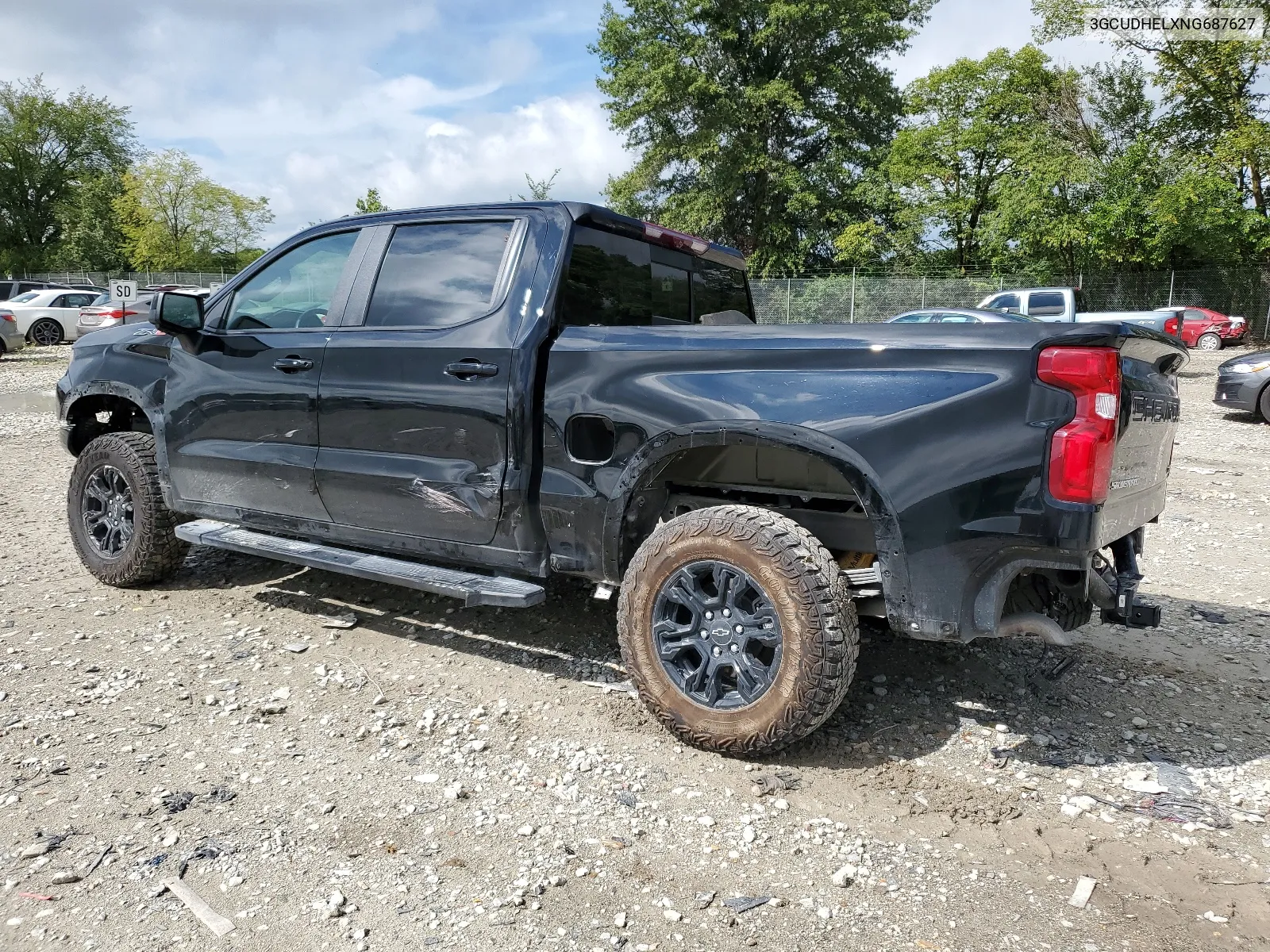 2022 Chevrolet Silverado K1500 Zr2 VIN: 3GCUDHELXNG687627 Lot: 67351074