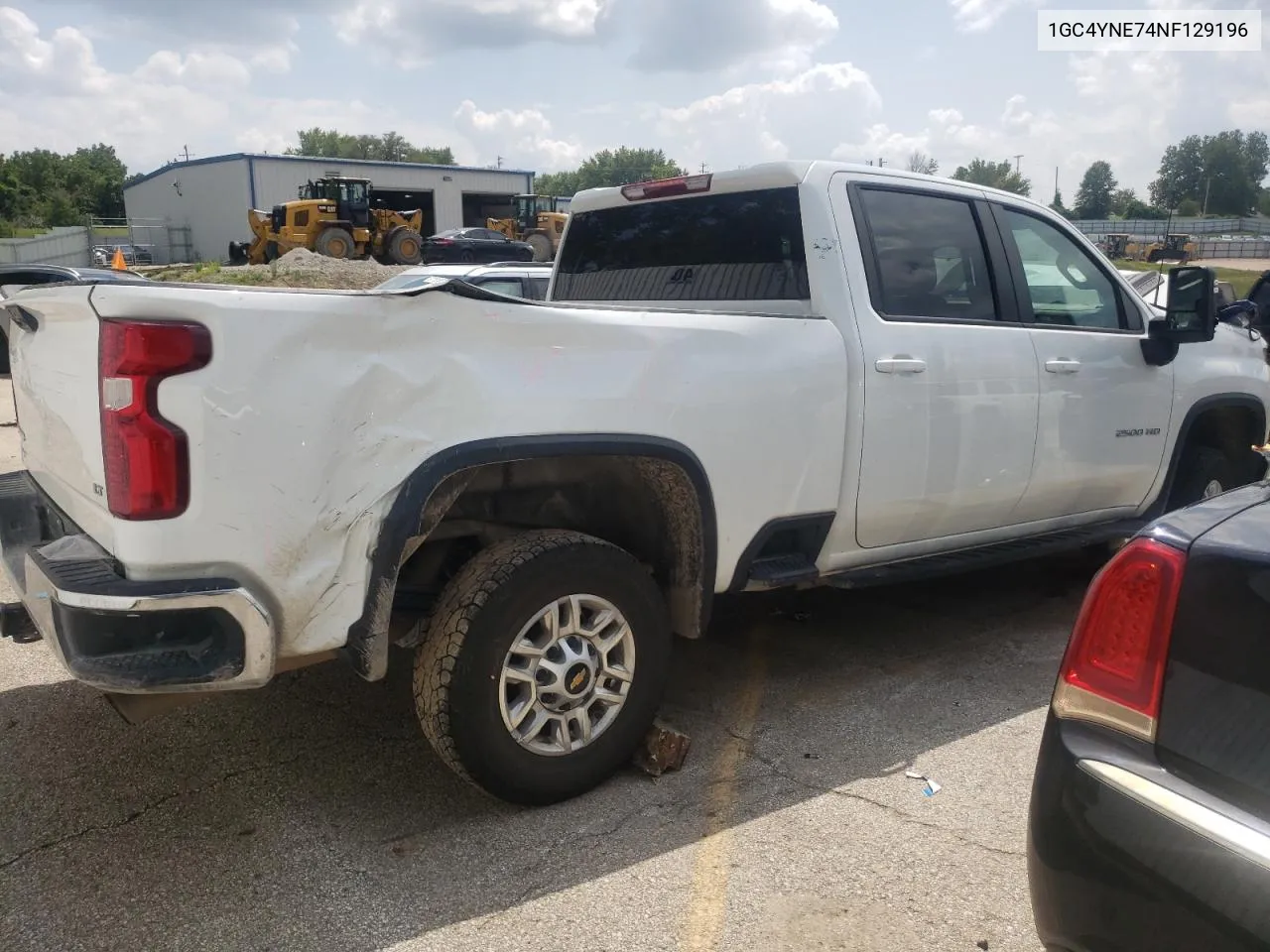 2022 Chevrolet Silverado K2500 Heavy Duty Lt VIN: 1GC4YNE74NF129196 Lot: 67352214