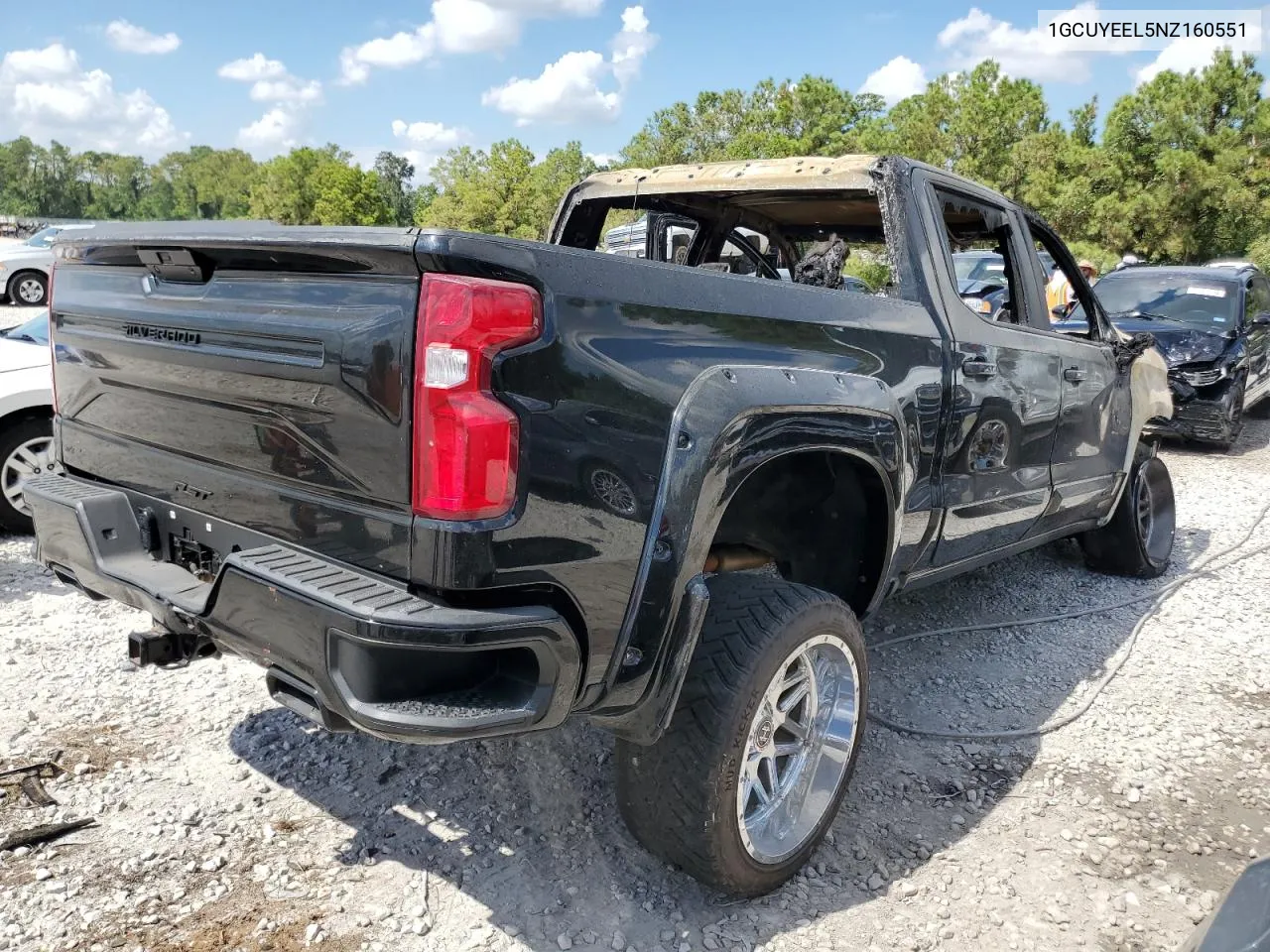 2022 Chevrolet Silverado Ltd K1500 Rst VIN: 1GCUYEEL5NZ160551 Lot: 67379044