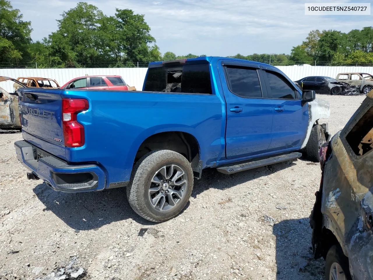 2022 Chevrolet Silverado K1500 Rst VIN: 1GCUDEET5NZ540727 Lot: 67446294