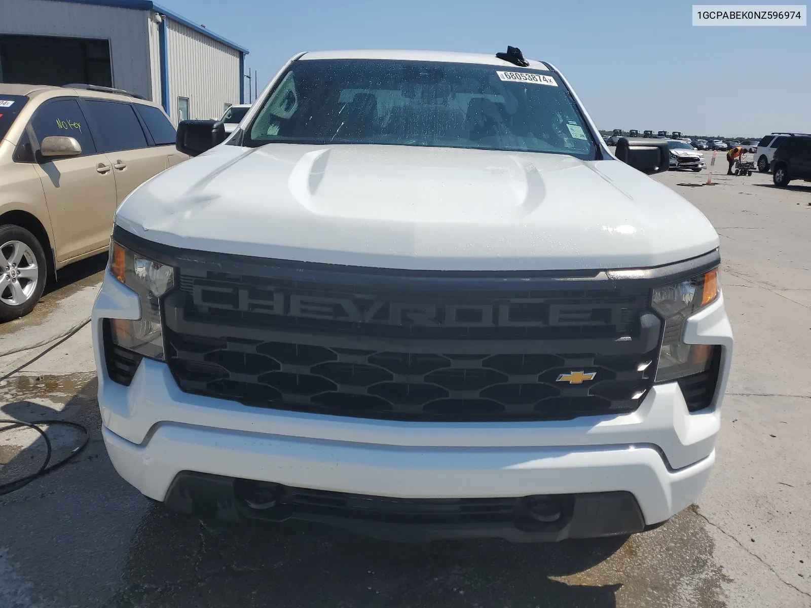 2022 Chevrolet Silverado C1500 Custom VIN: 1GCPABEK0NZ596974 Lot: 68053874