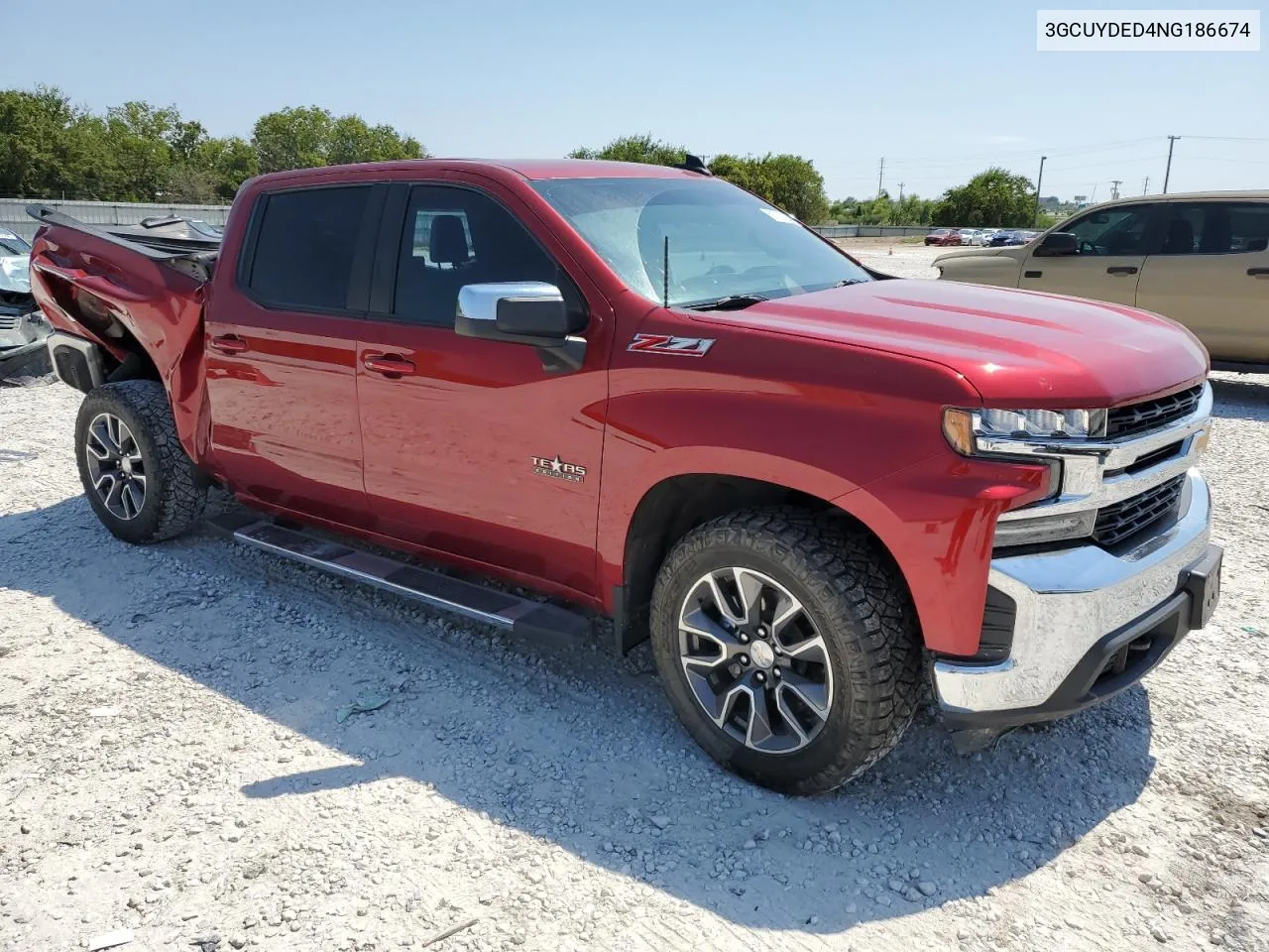 2022 Chevrolet Silverado Ltd K1500 Lt VIN: 3GCUYDED4NG186674 Lot: 68726424