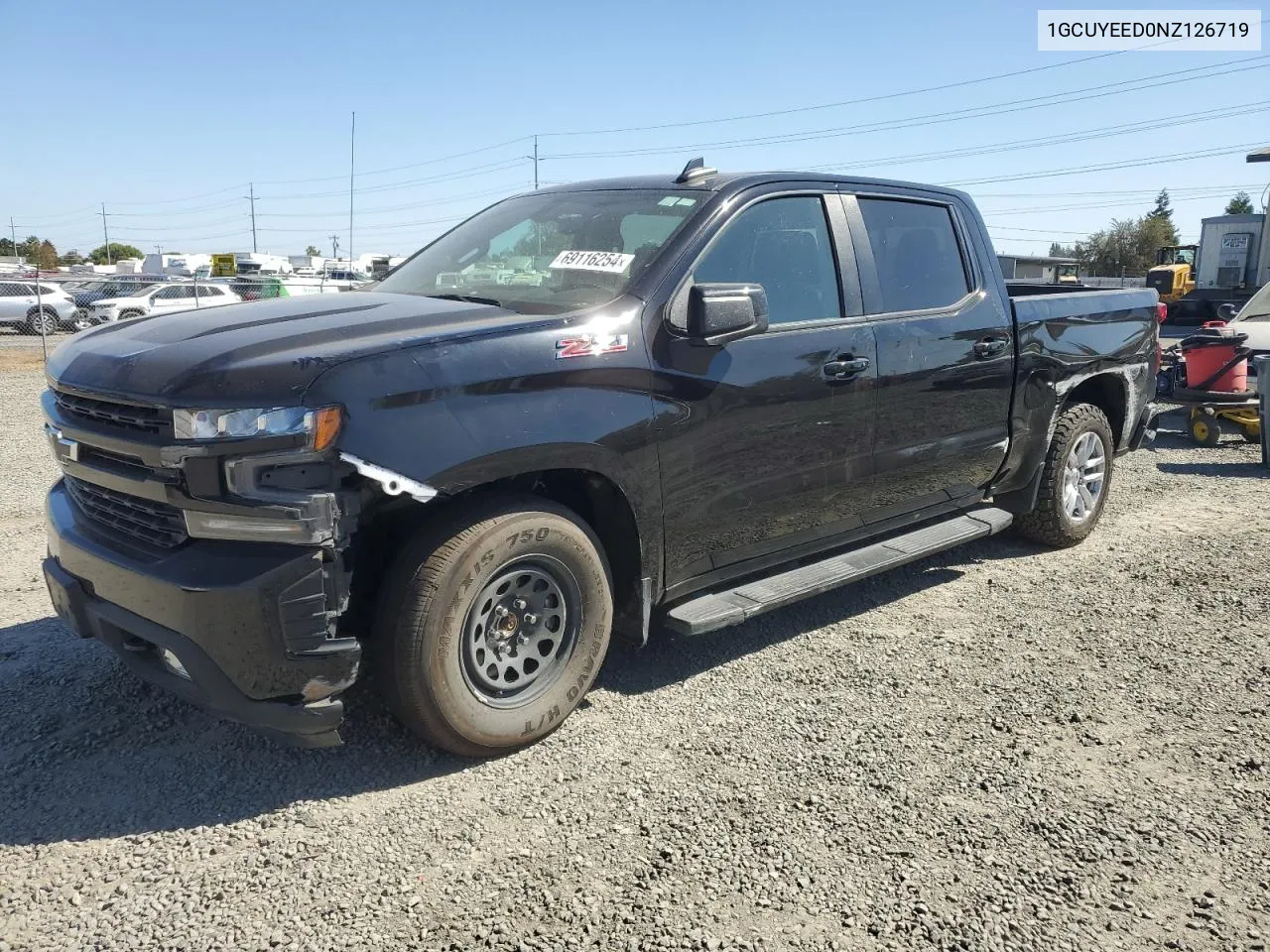 2022 Chevrolet Silverado Ltd K1500 Rst VIN: 1GCUYEED0NZ126719 Lot: 69116254