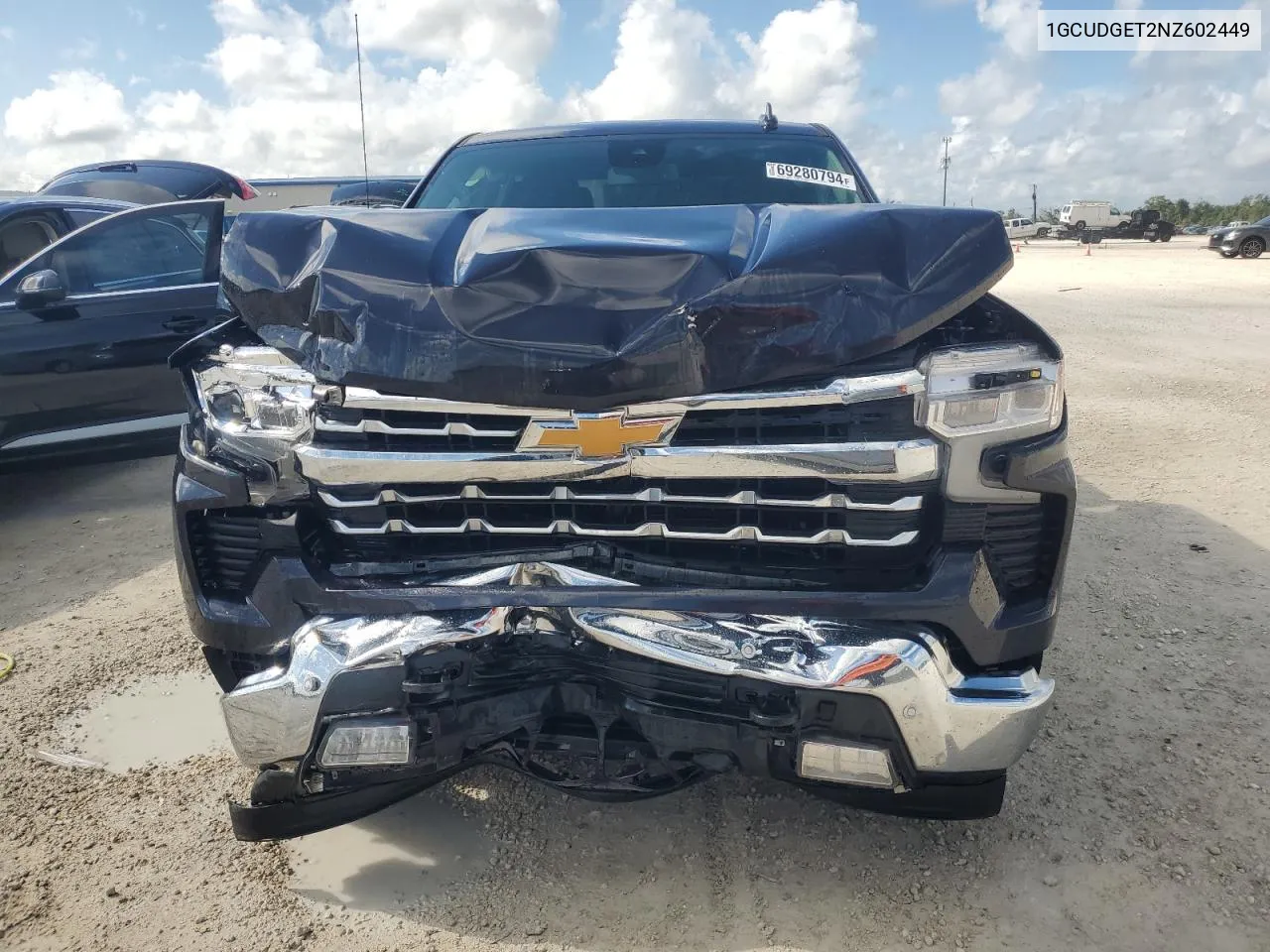 2022 Chevrolet Silverado K1500 Ltz VIN: 1GCUDGET2NZ602449 Lot: 69280794