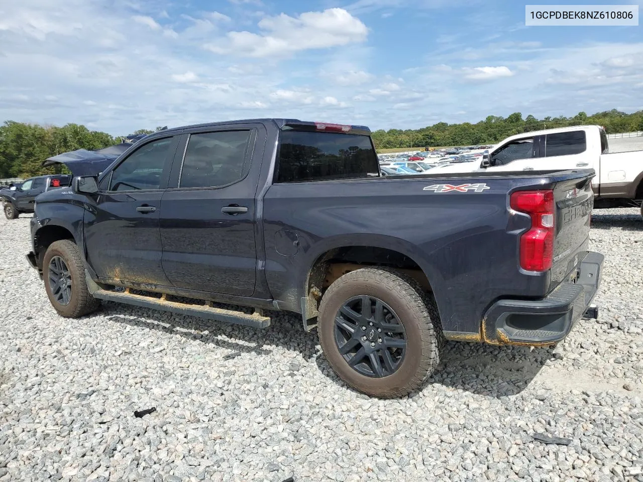 2022 Chevrolet Silverado K1500 Custom VIN: 1GCPDBEK8NZ610806 Lot: 69397594