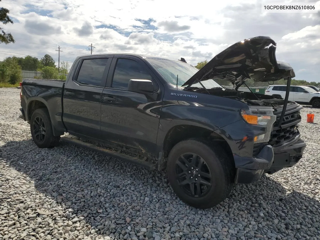 2022 Chevrolet Silverado K1500 Custom VIN: 1GCPDBEK8NZ610806 Lot: 69397594