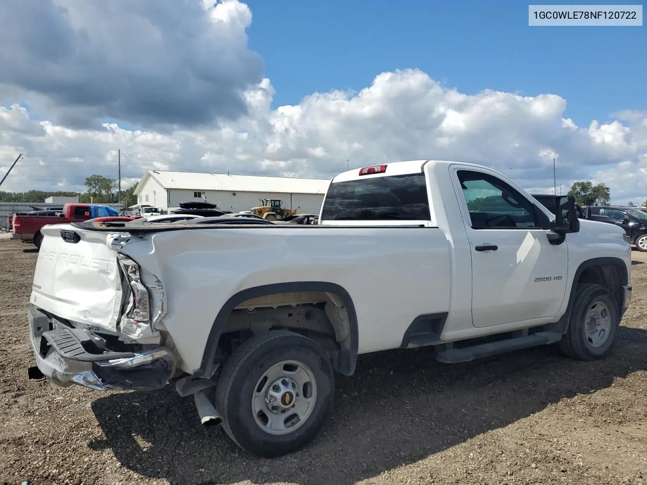 2022 Chevrolet Silverado C2500 Heavy Duty VIN: 1GC0WLE78NF120722 Lot: 69402524