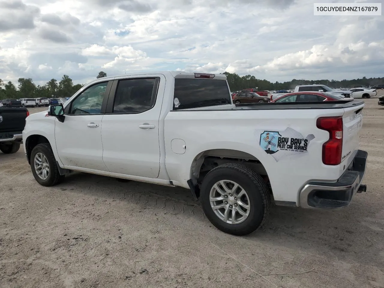 2022 Chevrolet Silverado Ltd K1500 Lt VIN: 1GCUYDED4NZ167879 Lot: 69407394