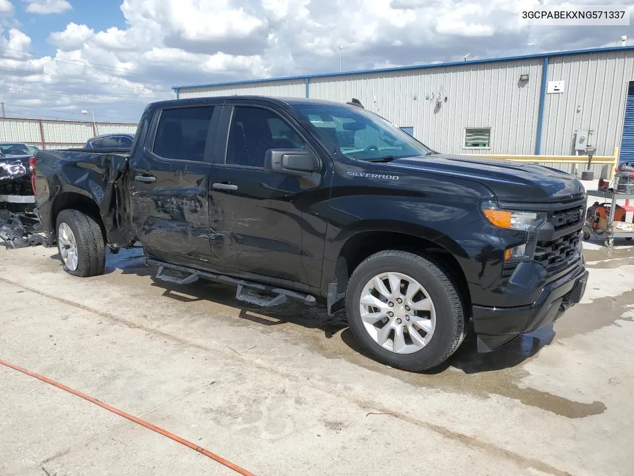 2022 Chevrolet Silverado C1500 Custom VIN: 3GCPABEKXNG571337 Lot: 69706934