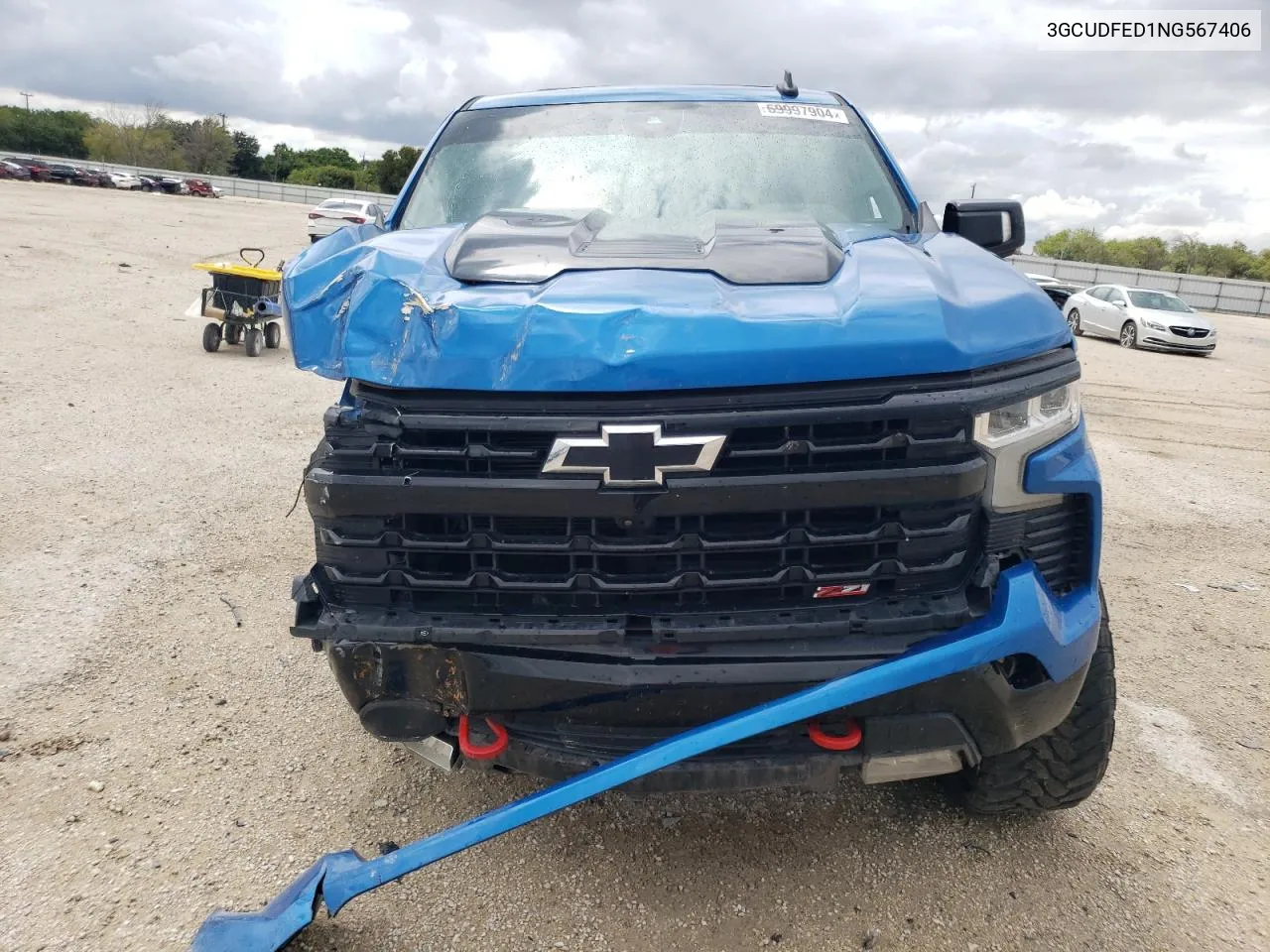 2022 Chevrolet Silverado K1500 Lt Trail Boss VIN: 3GCUDFED1NG567406 Lot: 69997904