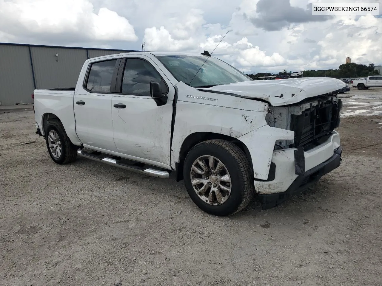 2022 Chevrolet Silverado Ltd C1500 Custom VIN: 3GCPWBEK2NG166574 Lot: 70135934