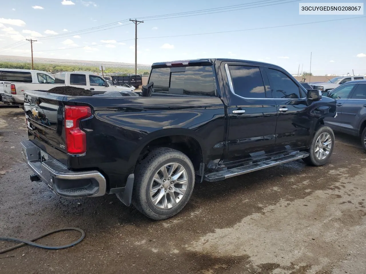 2022 Chevrolet Silverado Ltd K1500 Ltz VIN: 3GCUYGED5NG208067 Lot: 70222274