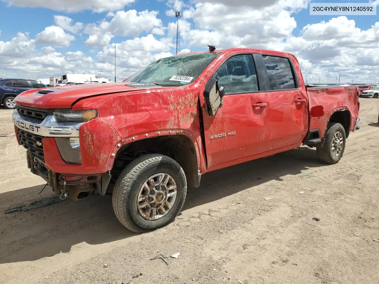 2022 Chevrolet Silverado K2500 Heavy Duty Lt VIN: 2GC4YNEY8N1240592 Lot: 70282284