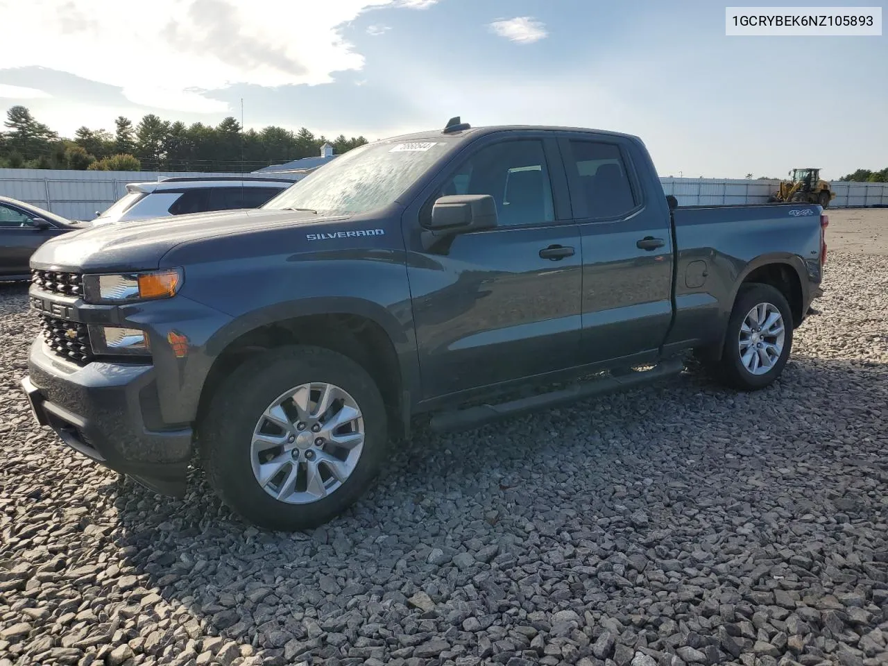 2022 Chevrolet Silverado Ltd K1500 Custom VIN: 1GCRYBEK6NZ105893 Lot: 70860544