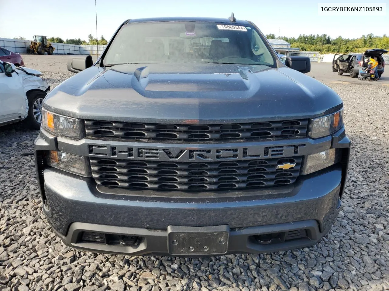 2022 Chevrolet Silverado Ltd K1500 Custom VIN: 1GCRYBEK6NZ105893 Lot: 70860544