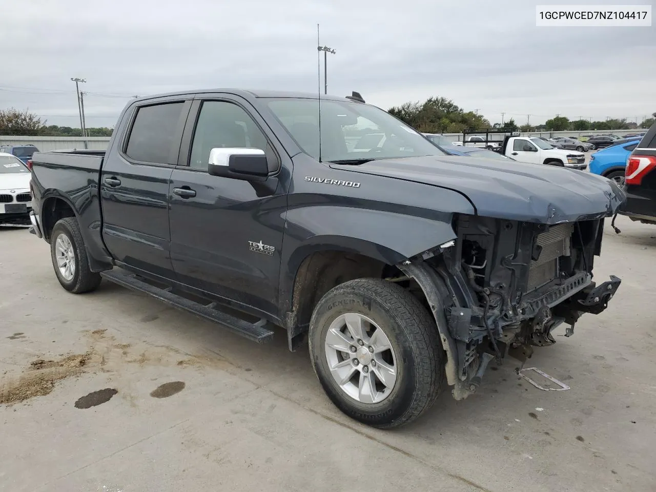 2022 Chevrolet Silverado Ltd C1500 Lt VIN: 1GCPWCED7NZ104417 Lot: 70867724