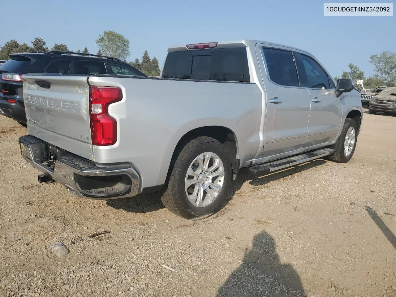 2022 Chevrolet Silverado K1500 Ltz VIN: 1GCUDGET4NZ542092 Lot: 70870174