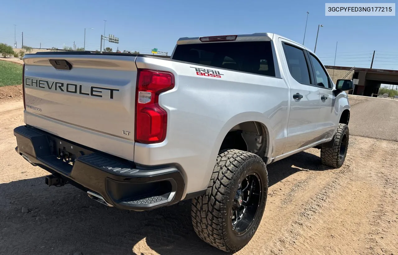 2022 Chevrolet Silverado VIN: 3GCPYFED3NG177215 Lot: 71256004