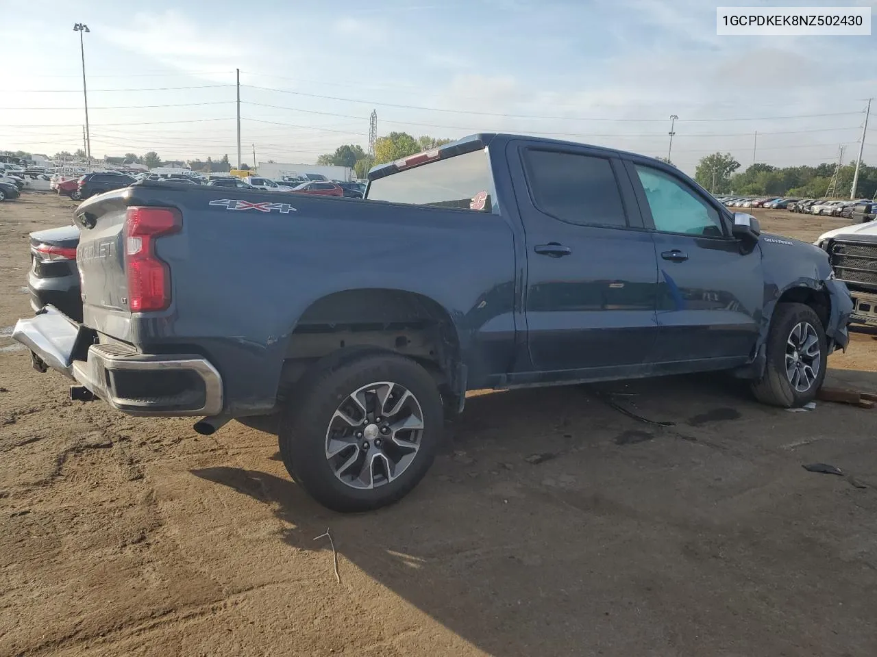 2022 Chevrolet Silverado K1500 Lt-L VIN: 1GCPDKEK8NZ502430 Lot: 71446324